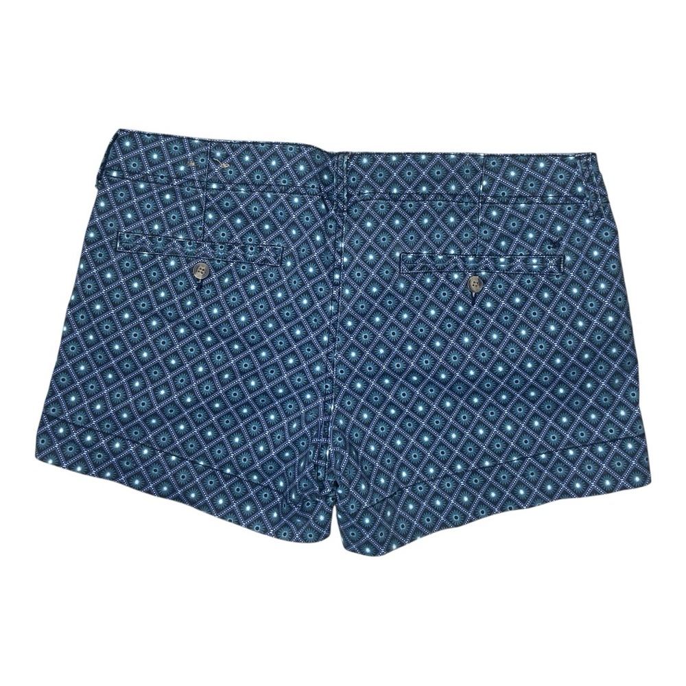 American Eagle Patterned Stretch Shorts Blue Geom… - image 2